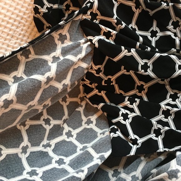 Harvé Bernard Horsebit Faux Wrap Dress Size Large - Picture 4 of 5